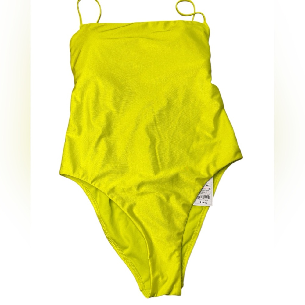 Shade & Shore lime green swim suit medium(8-10)